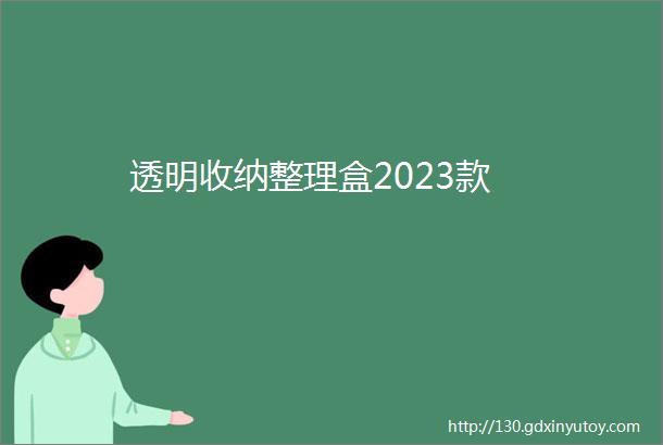 透明收纳整理盒2023款